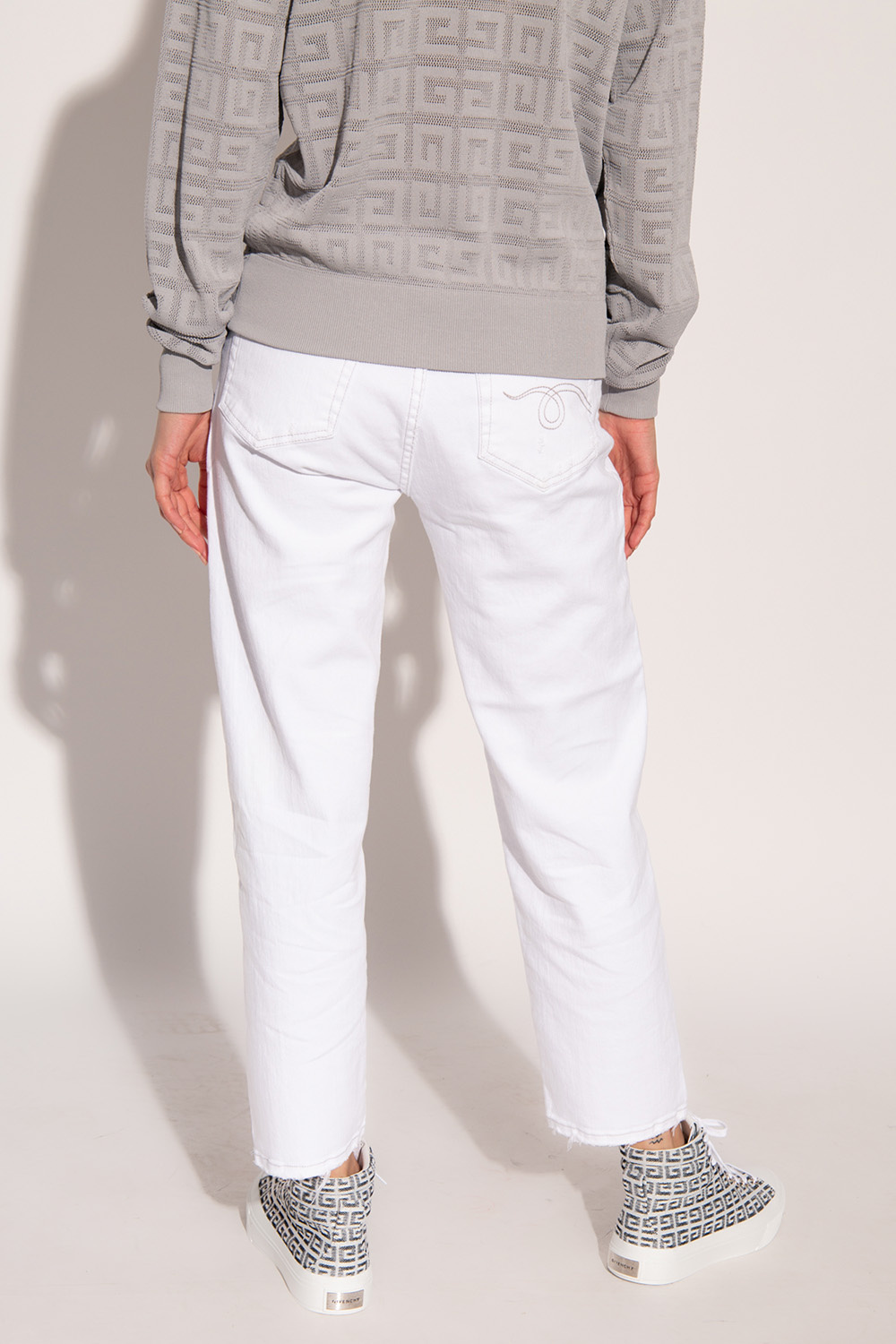 White Jeans with logo R13 Vitkac GB